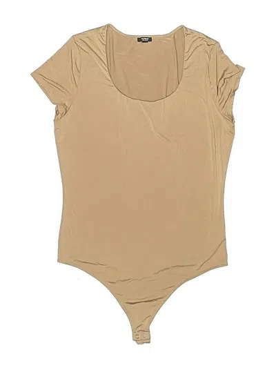 Pre-owned Express Bodysuit In Tan
