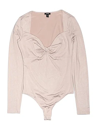 Pre-owned Express Bodysuit In Tan