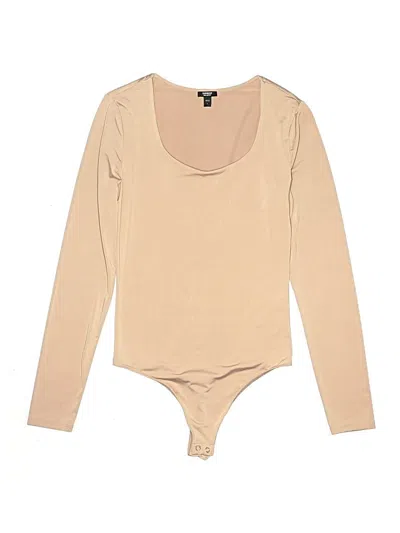 Pre-owned Express Bodysuit In Tan