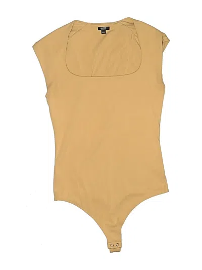 Pre-owned Express Bodysuit In Tan