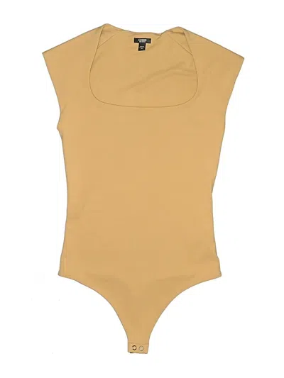 Pre-owned Express Bodysuit In Tan