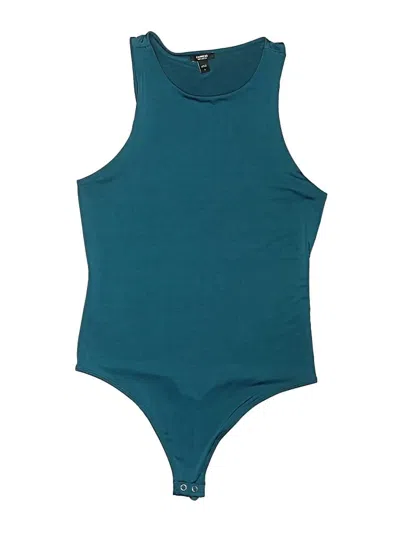 Pre-owned Express Bodysuit In Teal
