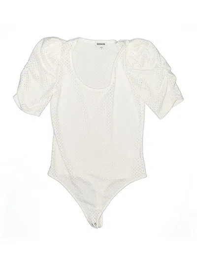Pre-owned Express Bodysuit In White