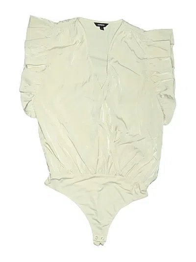 Pre-owned Express Bodysuit In White