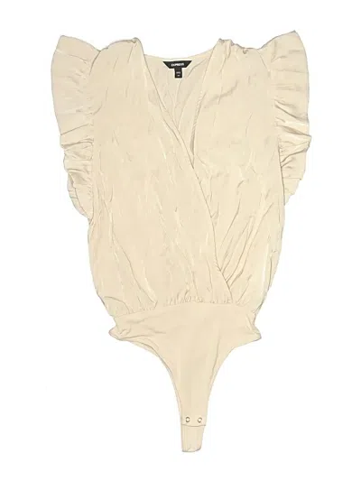 Pre-owned Express Bodysuit In White