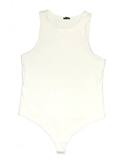 Pre-owned Express Bodysuit In White