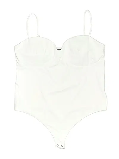 Pre-owned Express Bodysuit In White