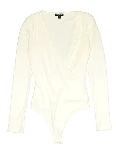 Pre-owned Express Bodysuit In White