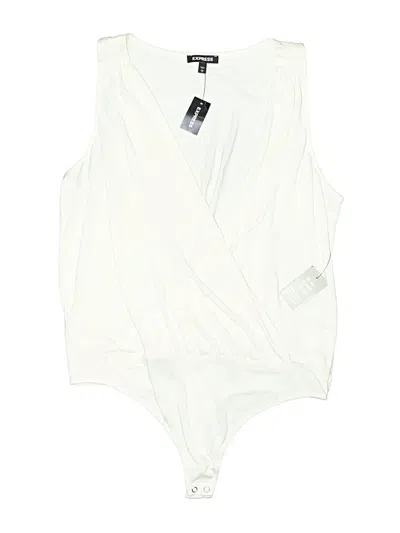 Pre-owned Express Bodysuit In White