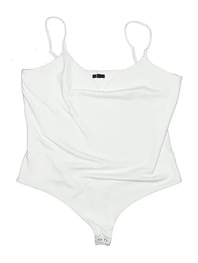 Pre-owned Express Bodysuit In White
