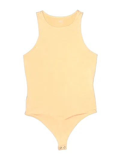 Pre-owned Express Bodysuit In Yellow