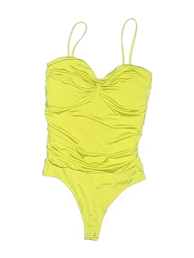 Pre-owned Express Bodysuit In Yellow