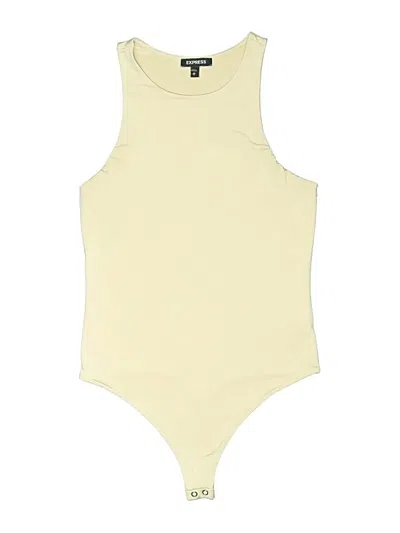 Pre-owned Express Bodysuit In Yellow