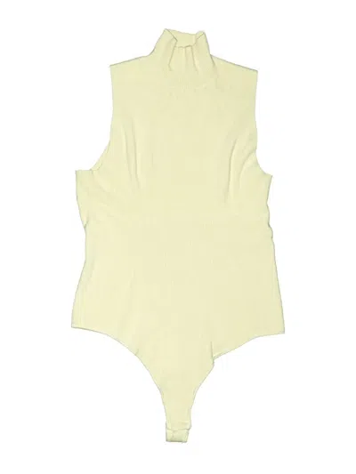 Pre-owned Express Bodysuit In Yellow