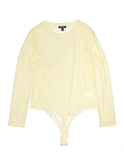 Pre-owned Express Bodysuit In Yellow
