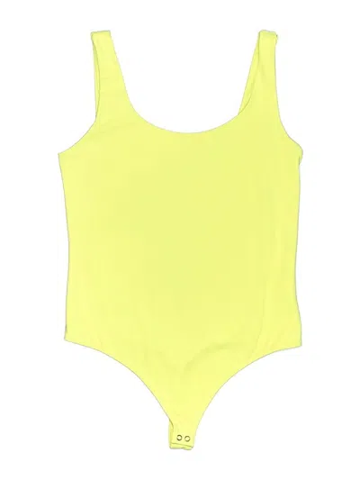 Pre-owned Express Bodysuit In Yellow