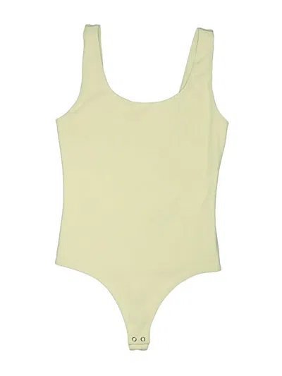 Pre-owned Express Bodysuit In Yellow