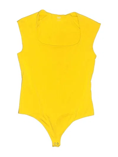 Pre-owned Express Bodysuit In Yellow