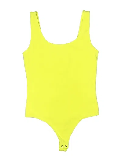 Pre-owned Express Bodysuit In Yellow