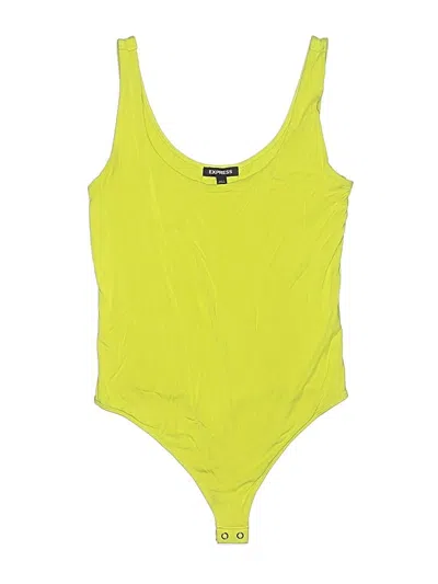 Pre-owned Express Bodysuit In Yellow