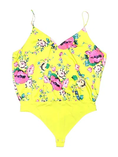 Pre-owned Express Bodysuit In Yellow