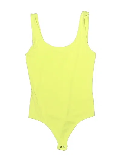 Pre-owned Express Bodysuit In Yellow