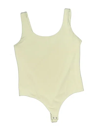 Pre-owned Express Bodysuit In Yellow