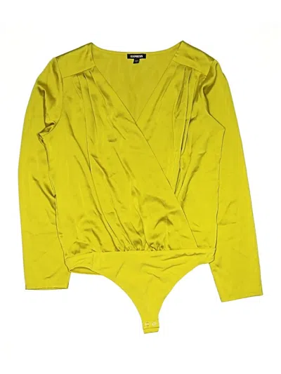 Pre-owned Express Bodysuit In Yellow