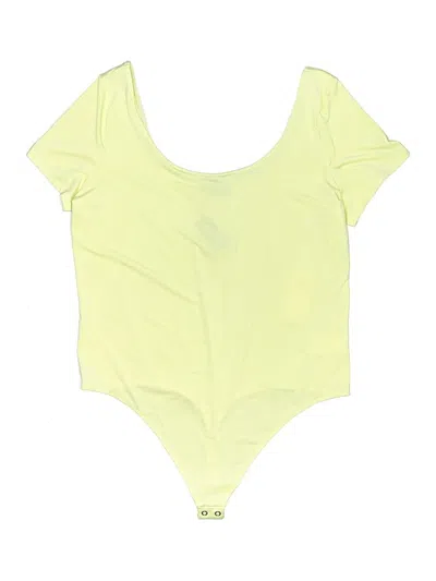Pre-owned Express Bodysuit In Yellow