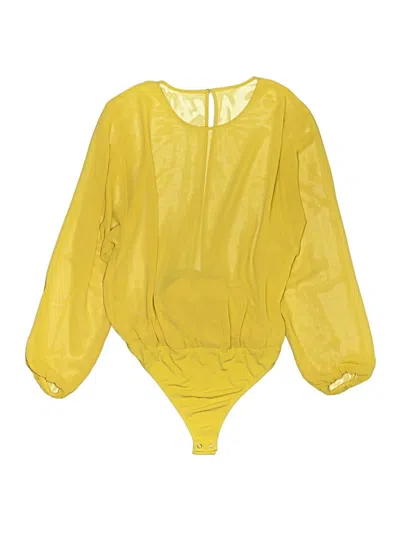 Pre-owned Express Bodysuit In Yellow