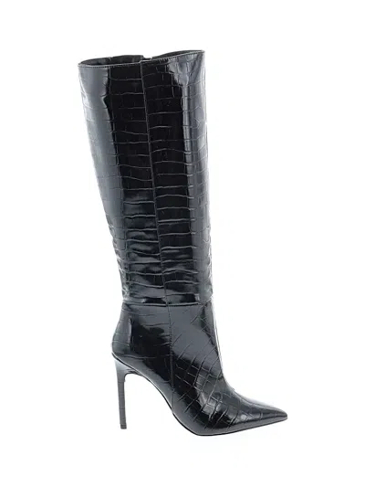 Pre-owned Express Boots In Black