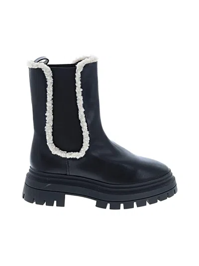 Pre-owned Express Boots In Black