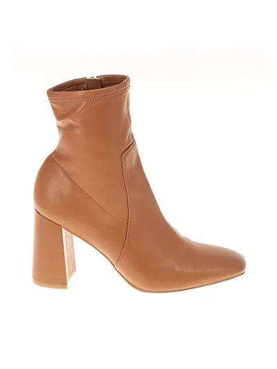 Pre-owned Express Boots In Brown