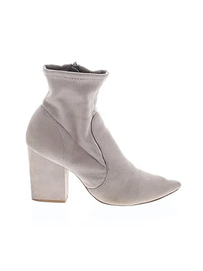 Pre-owned Express Boots In Gray