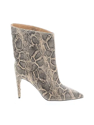 Pre-owned Express Boots In Gray