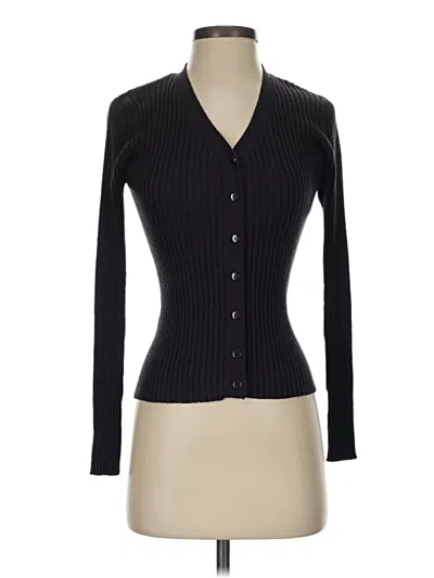 Pre-owned Express Cardigan Sweater In Black
