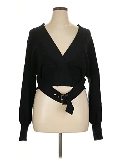 Pre-owned Express Cardigan Sweater In Black