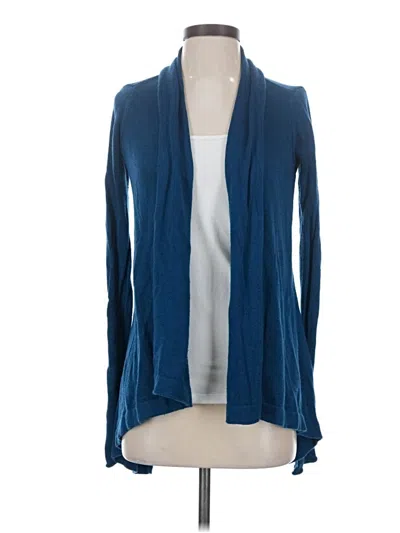 Pre-owned Express Cardigan Sweater In Blue