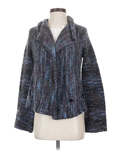 Pre-owned Express Cardigan Sweater In Blue