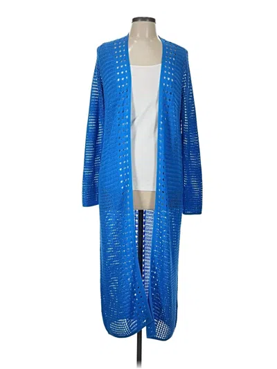 Express Cardigan Sweater In Blue