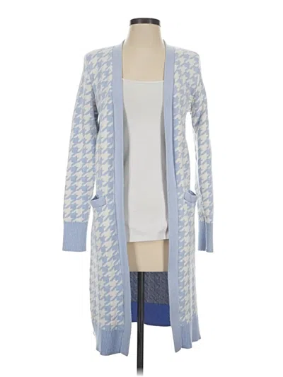 Pre-owned Express Cardigan Sweater In Blue