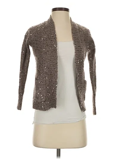 Pre-owned Express Cardigan Sweater In Brown