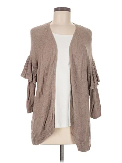 Pre-owned Express Cardigan Sweater In Brown