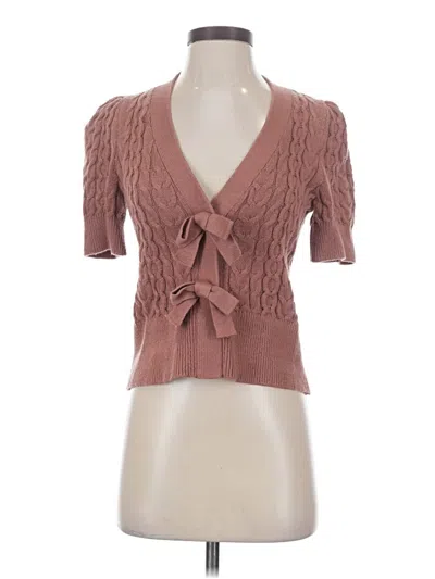 Pre-owned Express Cardigan Sweater In Brown