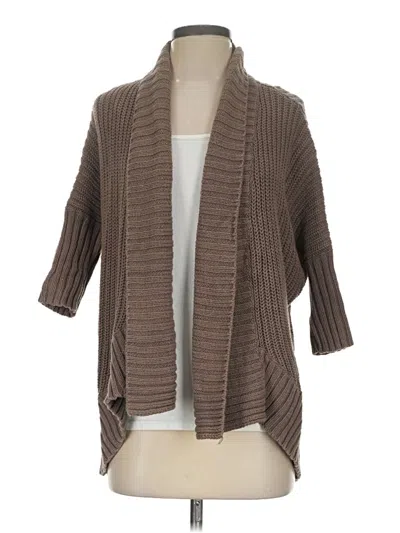 Pre-owned Express Cardigan Sweater In Brown