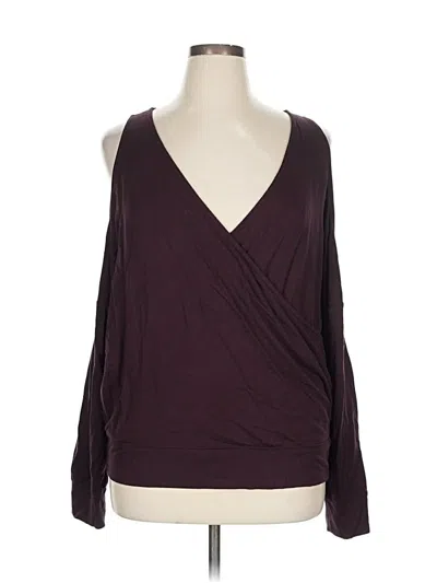 Pre-owned Express Cardigan Sweater In Burgundy