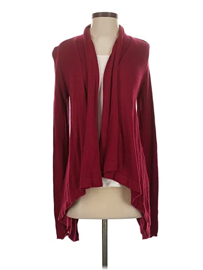 Pre-owned Express Cardigan Sweater In Burgundy