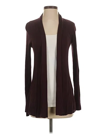 Pre-owned Express Cardigan Sweater In Burgundy