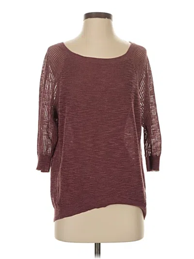 Pre-owned Express Cardigan Sweater In Burgundy