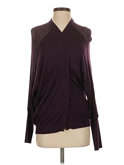 Pre-owned Express Cardigan Sweater In Burgundy